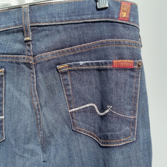 7 For All Mankind Dark Blue Jeans Size 30 Women's - Picture 7 of 10
